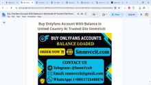 27 Places to Buy! OnlyFans Account With Balance: Research Before Buying