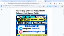 Buy! OnlyFans Account With Balance – Secure Purchase With Full Warranty
