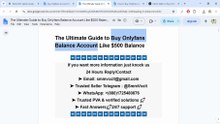 Buy! OnlyFans Account With Balance – Full Warranty and Buyar Protection