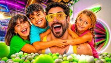 Compré un parque de diversiones miniatura: juegos extremos, tirolesa y retos