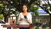 Criança abandonada em casa no carnaval está desnutrida e continua internada