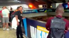 Incêndio em roulotte na estação do Oriente