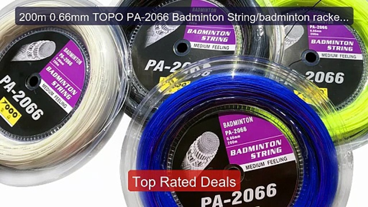 200m 0.66mm TOPO PA-2066 Badminton String/badminton racket string ...