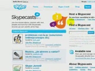 Skypecasts en diferentes Idiomas