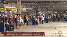 Coronavírus Passageiros podem adquirir cartão GV pré-pago dentro dos coletivos