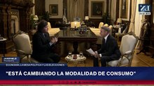 Javier Milei sobre la actividad económica y el futuro de la política