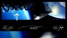 Booster se estrella en el mar a 1450 km/h