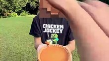 Mukbang de pasteles en Minecraft