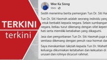 Wee Ka Siong zahir takziah atas pemergian Tun Dr Siti Hasmah