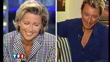 2000 - Johnny Hallyday invité de Claire Chazal en direct de l’Olympia – Journal de 20H TF1 (25 Août)