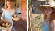 Isabel R. Nunes zeigt ihren Morgen auf der Farm, die Routine mit den Hühnern und ihr Training im Fitnessstudio