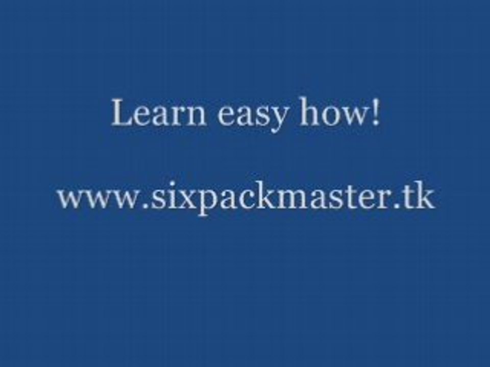 Six Pack Abs Without Sit ups or Crunches