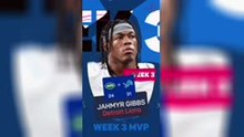 NFL Week 3 MVP: Jahmyr Gibbs