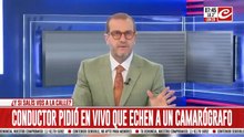 Conductor de TV pidió al aire que despidan a uno de sus camarógrafos