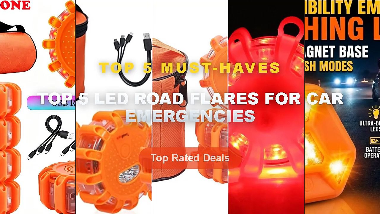 Top 5 LED Road Flares For Car Emergencies: Top 5 Best Sellers - USB ...
