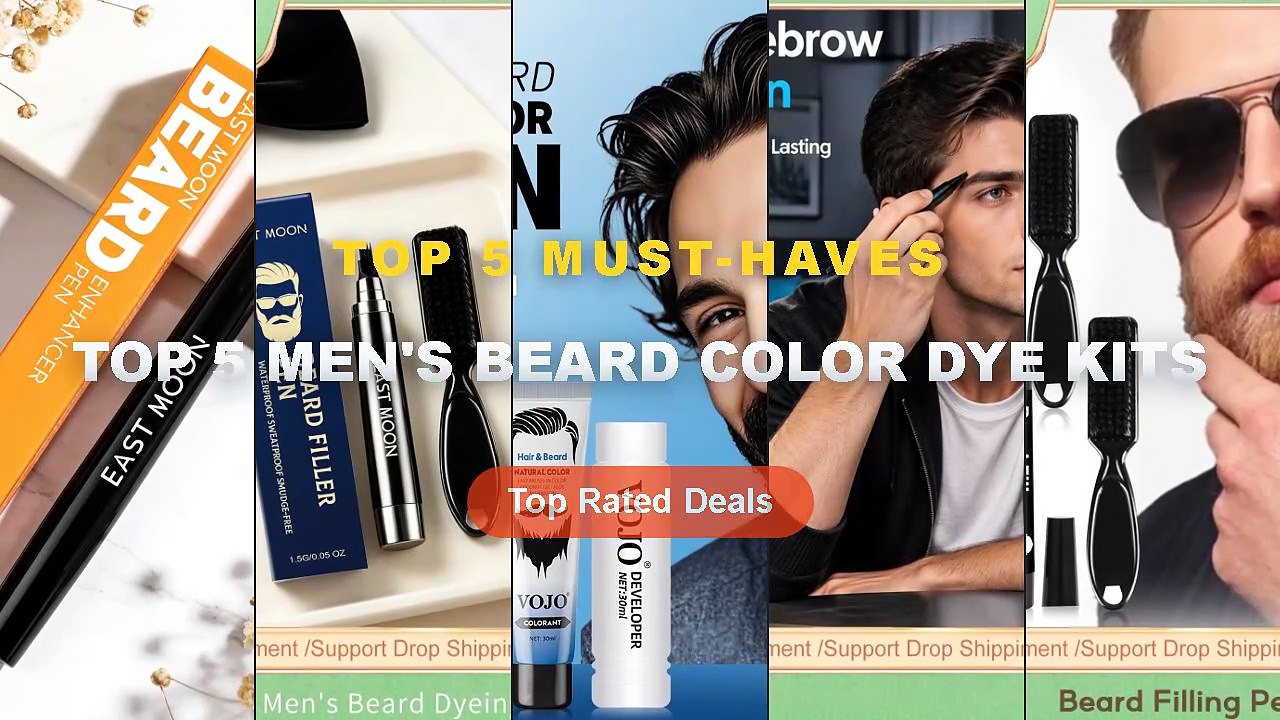 Top 5 Best Top 5 Men's Beard Color Dye Kits (Must Have!) - Beard ...