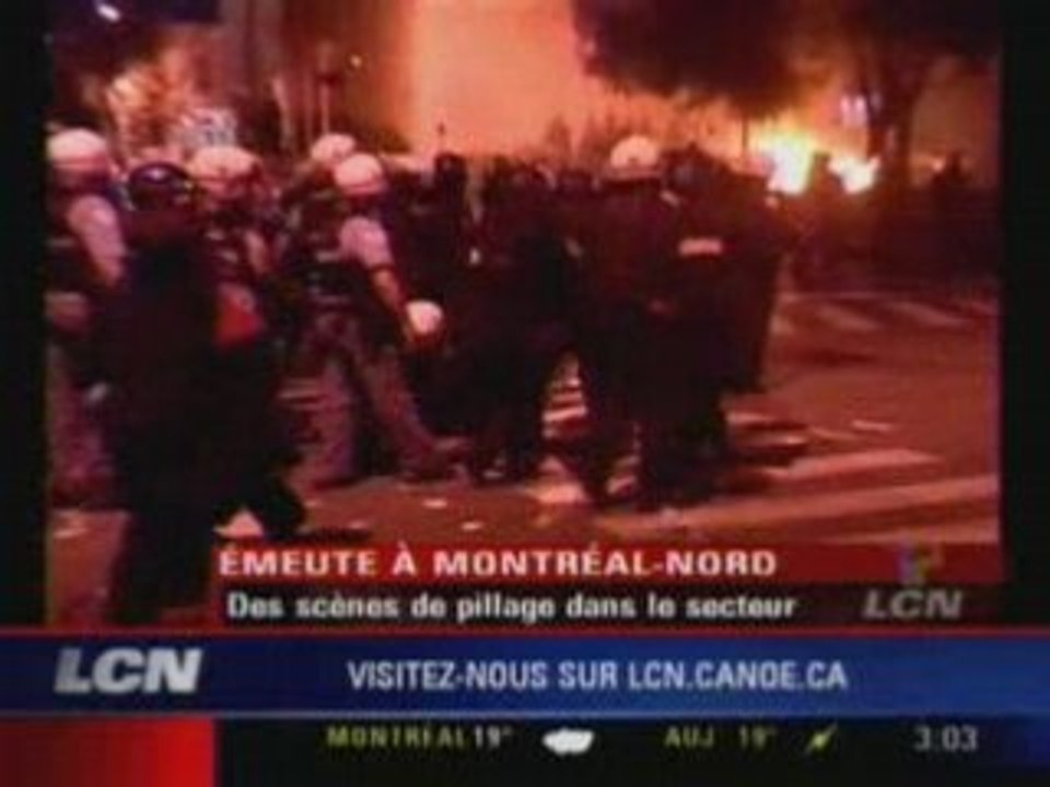 Émeute à Montréal-Nord