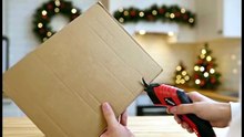 Electric Cardboard Cutter 12000RPM | Cordless Rechargeable Box Cutter with Dual Blades