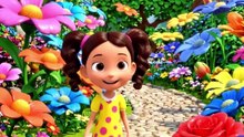 Mimi's flower adventure is full of colorful discoveries! Can you name all the flowers?