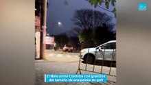 El Niño azotó Córdoba con granizos del tamaño de una pelota de golf