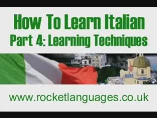 How To Learn Italian Successfully: Part Four