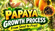 A Papaya Fell to the Ground… 🌱 Look What Happened Next! 😱 | Magical Papaya Growth Process