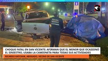 San Vicente, afirman que menor que ocasionó el choque usaba la camioneta para todas sus actividades