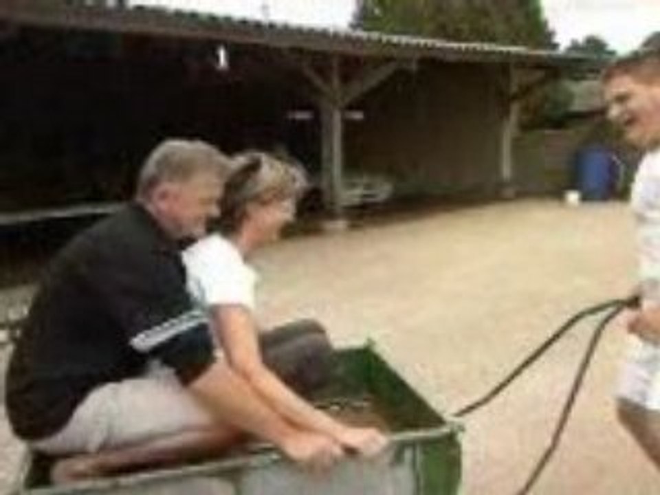 Les mariés en cariolle