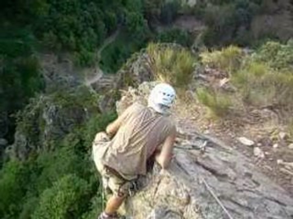 Gregory et la via ferrata
