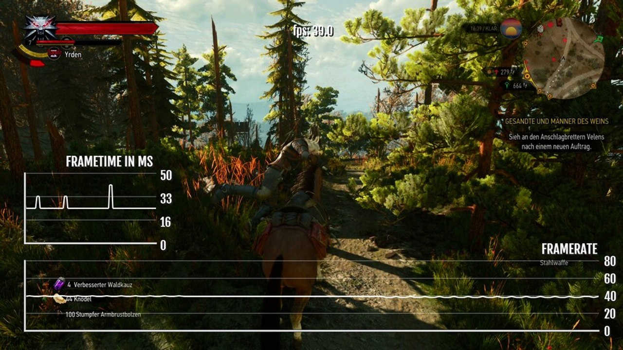 So läuft the witcher 3: remastered auf der switch 2 im 40 fps-modus