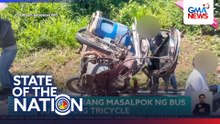 2 patay nang masalpok ng bus ang isang tricycle | SONA