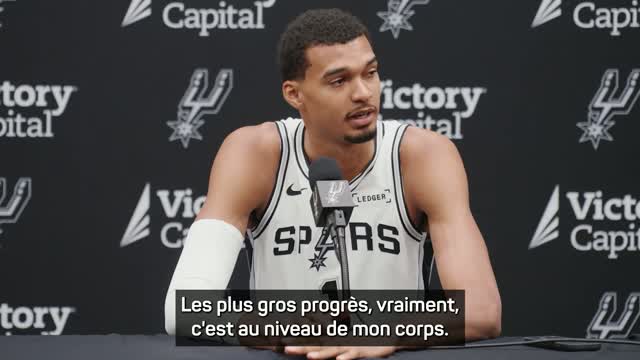 Spurs - Wembanyama : “Mon corps est prêt, je me sens tellement bien sur le terrain”