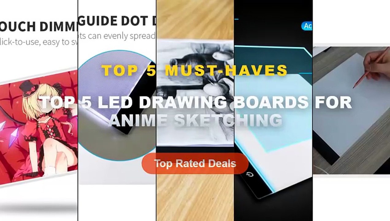 Cheap & Best Top 5 LED Drawing Boards For Anime Sketching Unboxing ...
