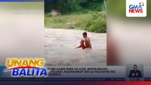 Pagtawid ng ilang bata sa ilog, buwis-buhay; tubig sa spillway, nagpahirap din sa pagtawid ng ilang residente | Unang Balita