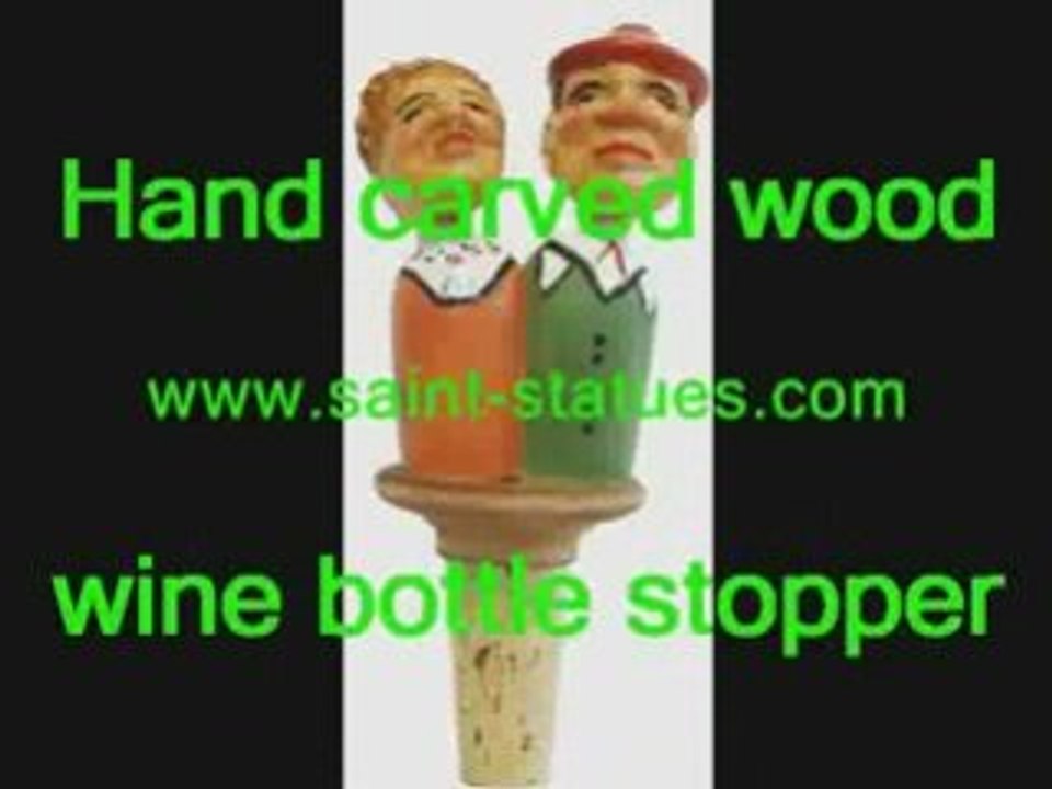 Unique bottle stoopers wooden, carved & handcrafted!