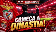 EP.8 LIVE FC 27  MODO CARREIRA HOJE COMEÇA A NOSSA DINASTIA BENFIQUISTA!   Benfica VS Vitória Guimarães
