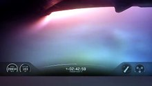 Starship al reingresar a la atmósfera