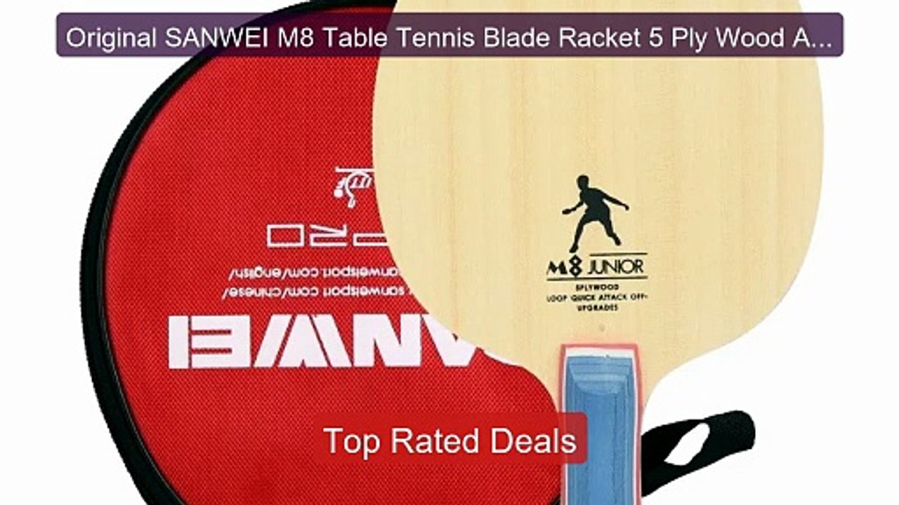 Original SANWEI M8 Table Tennis Blade Racket 5 Ply Wood Allrou ...