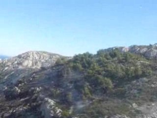 Largage HBE dans les calanques de Marseille