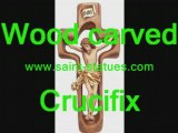 Catholic crucifix wooden, hand carved & handcrafted!