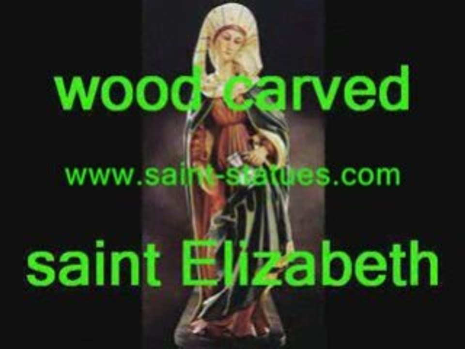 Saint elizabeth statues wood carved & handcrafted!