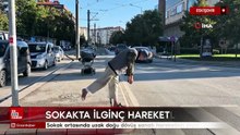 Eskişehir'de sokak ortasında uzak doğu dövüş sanatı hareketleri yaptı