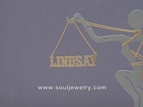 Gold Personalized Name Necklace Jewelry Unique Gift Idea