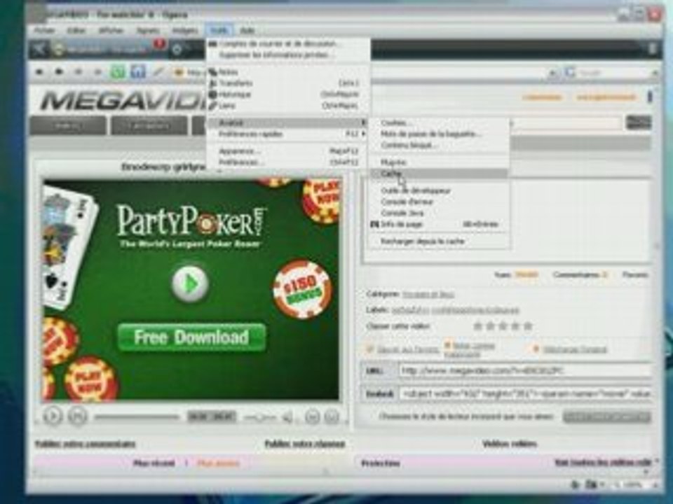 télécharger une video de megavideo