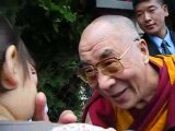 Elena et le Dalai Lama à Veneux