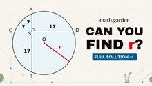 Can You Find the Radius? | Circle Geometry Puzzle
