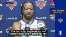 Knicks can't be satisfied with 2026 title - Brunson