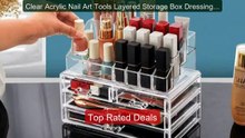Clear Acrylic Nail Art Tools Layered Storage Box Dressing Tabl... -- Best Buy 2026 | Great Quality!