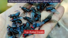 10 Pieces/20 Luya Soft Bait with Hook, Black Fly Artificial Bait, ... -- Best Deal 2026 | Shop Now!