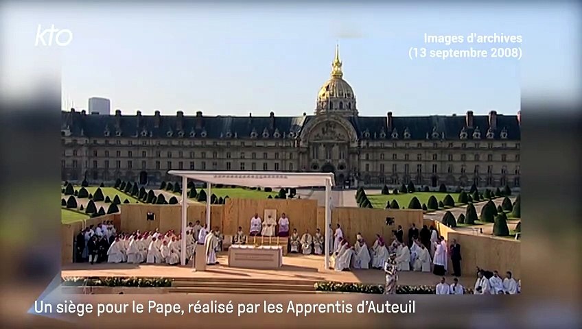 Un siège pour le Pape, réalisé par les Apprentis d'Auteuil